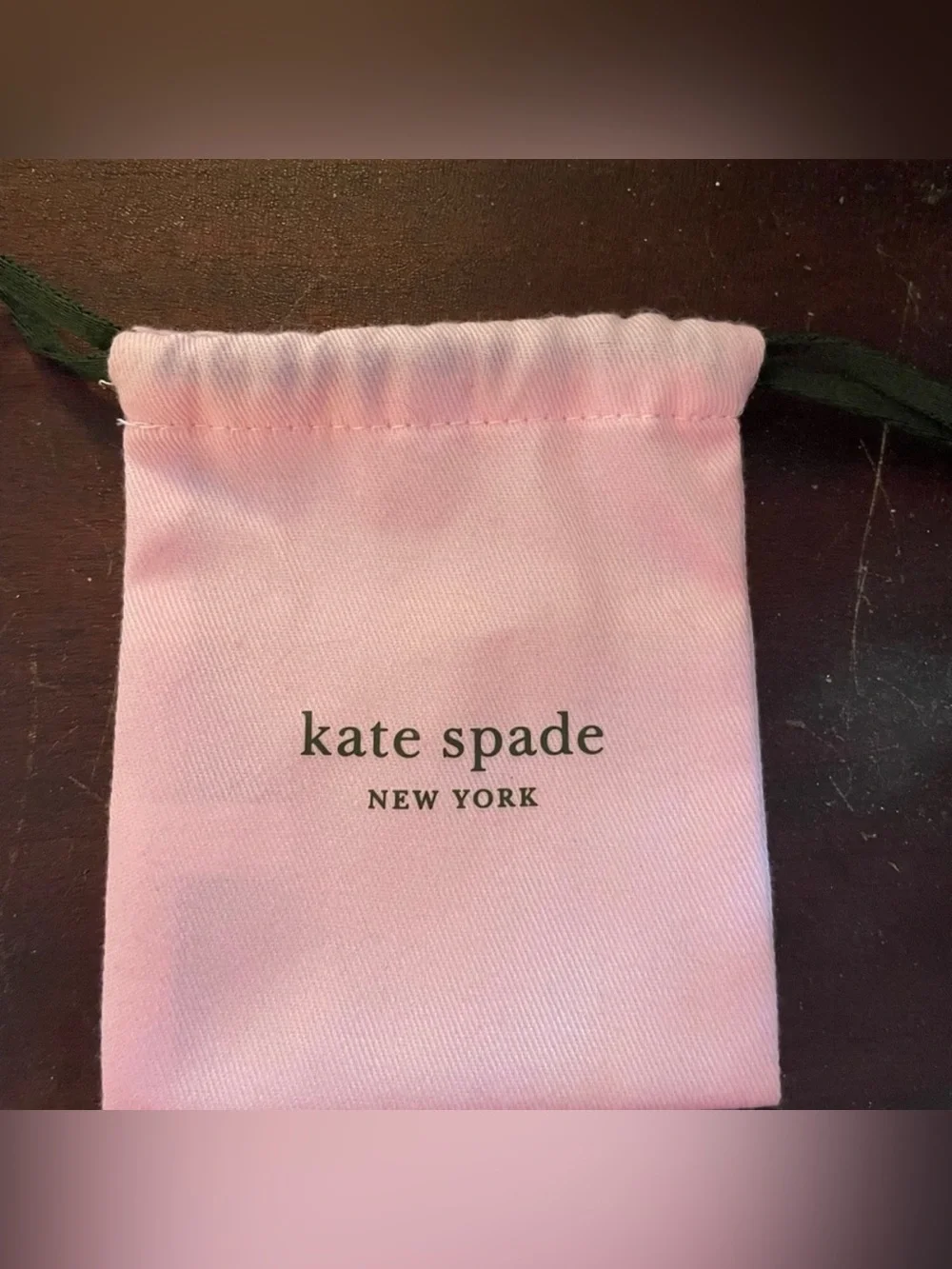 kate spade Pink Drawstring Logo Pouch
